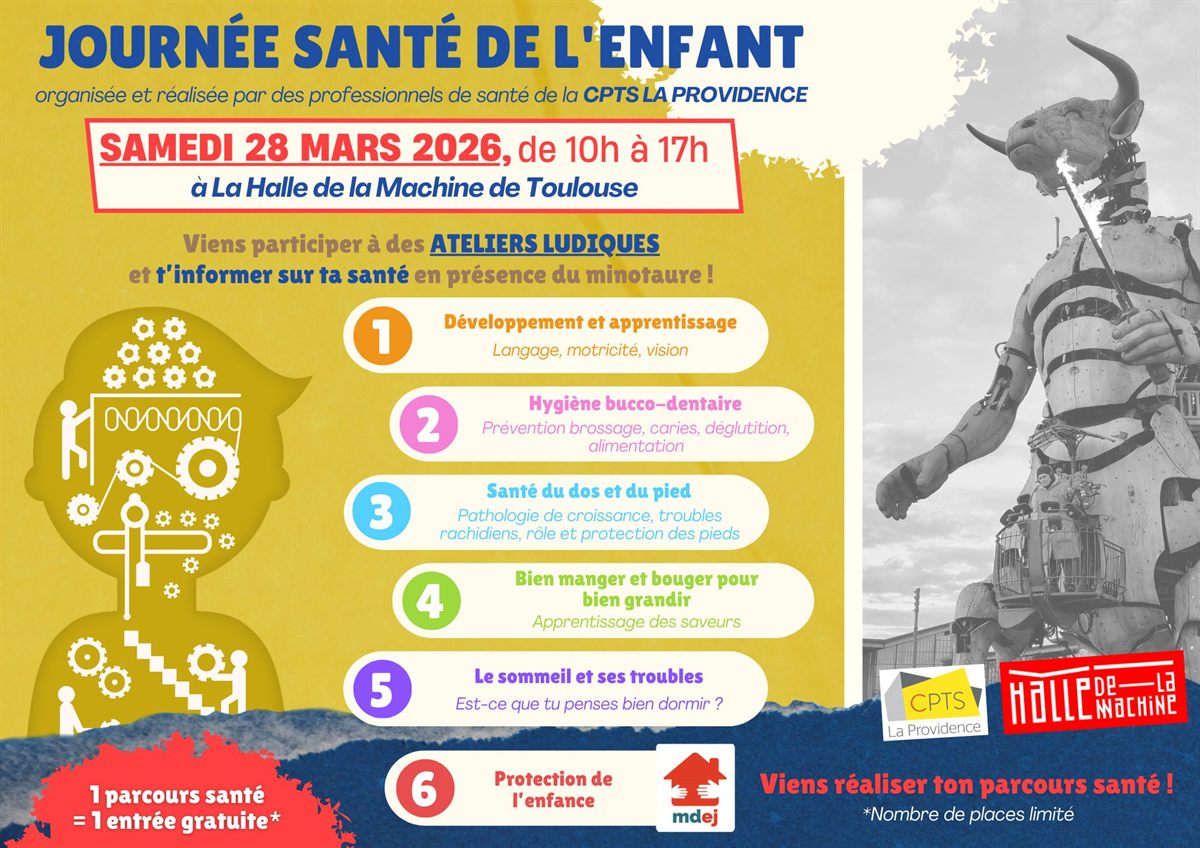 Flyer Journée Santé de l'Enfant – CPTS La Providence, 28 mars 2026